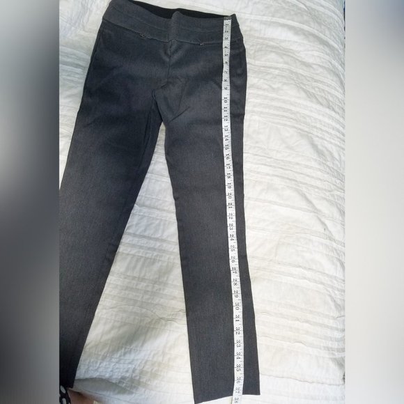 Candie's Pull On Dress Pants 2 piece set dark gray - Picture 3 of 4